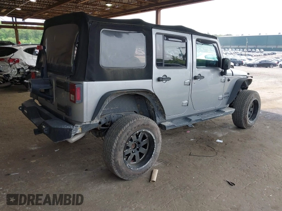 2017 Jeep Wrangler Unlimited Sport with VIN 1C4BJWDG1HL591515, listed as a IAAI auction lot 42426201 with 124,131 mi miles and . Bid and sale history available at DreamBid. Image 4.