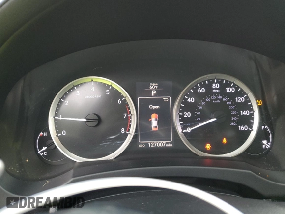 2015 Lexus IS 250 with VIN JTHCF1D29F5015698, listed as a Copart auction lot 58355495 with 127,007 mi miles and Salvage title. Bid and sale history available at DreamBid. Image 9.