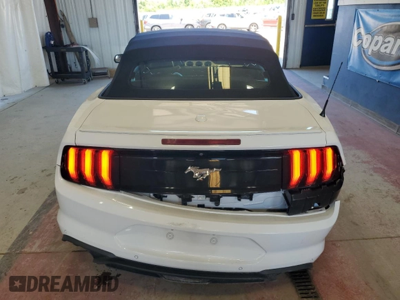 2018 Ford Mustang EcoBoost Premium with VIN 1FATP8UHXJ5165104, listed as a Copart auction lot 47358885 with 27,137 mi miles and Salvage title. Bid and sale history available at DreamBid. Image 6.