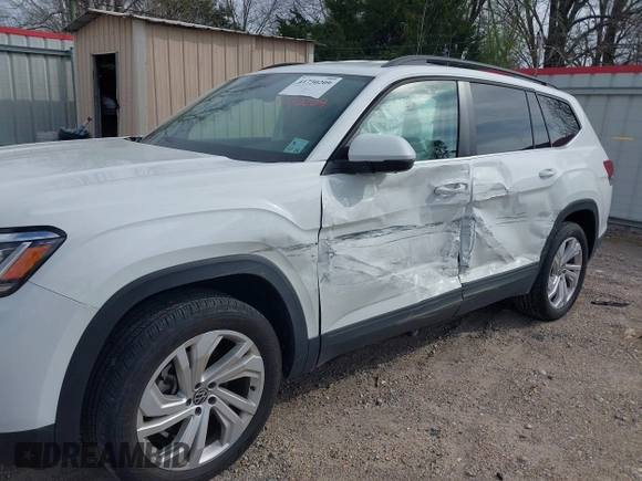 2023 Volkswagen Atlas SE with VIN 1V2WP2CA1PC514131, listed as a IAAI auction lot 41730209 with 37,277 mi miles and . Bid and sale history available at DreamBid. Image 6.