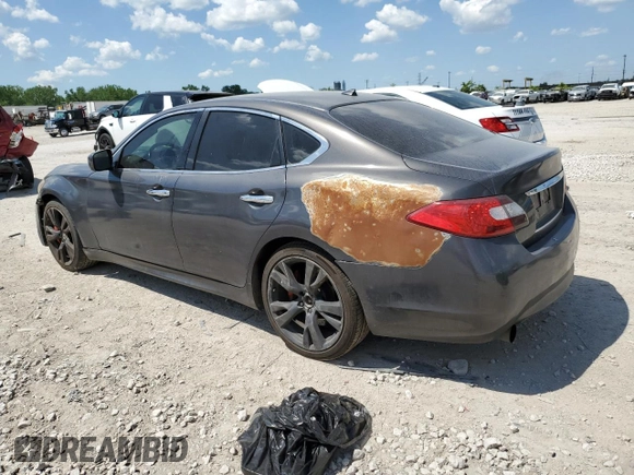 2012 Infiniti M with VIN JN1BY1AP8CM335333, listed as a Copart auction lot 56885145 with 190,552 mi miles and Salvage title. Bid and sale history available at DreamBid. Image 2.
