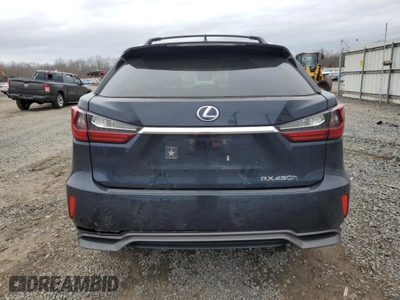 2019 Lexus RX 450h z VIN 2T2BGMCA3KC030968, wystawiony jako Copart lot #47703885 z przebiegiem 83 018 mil mil oraz Szkoda całkowita • Salvage title. Historia ofert i sprzedaży dostępna na DreamBid. Obrazek 6.