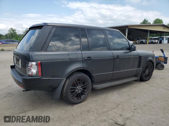 2010 Land Rover Range Rover HSE with VIN SALME1D41AA308286, listed as a Copart auction lot 59090035 with 172,490 mi miles and Clean title. Bid and sale history available at DreamBid. Image 3.