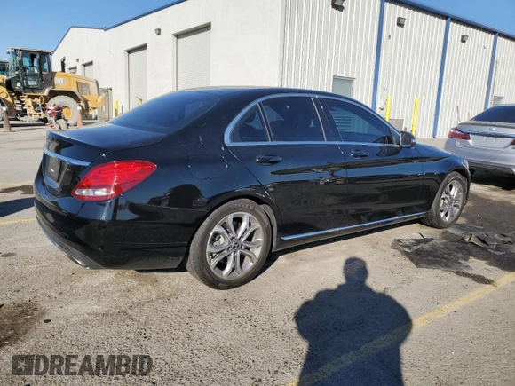 2018 Mercedes-Benz C with VIN 55SWF4JBXJU251710, listed as a Copart auction lot 89401185 with 111,202 mi miles and Salvage Title. Bid and sale history available at carsss.com. Image 3.