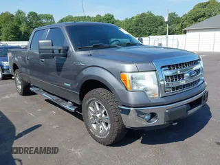 2013 Ford F-150 XL with VIN 1FTFW1ET5DFD42810, listed as a IAAI auction lot 42681301 with 154,021 mi miles and . Bid and sale history available at DreamBid. Image 1.