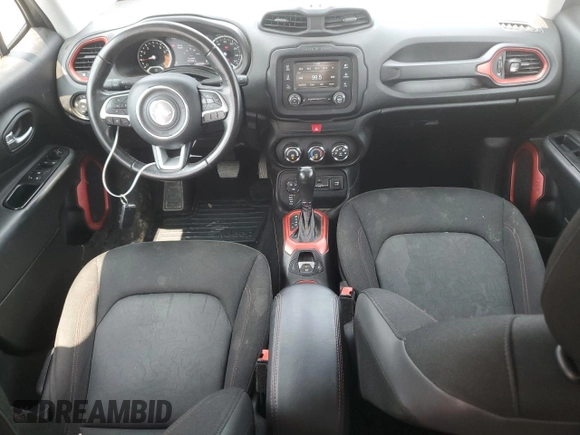 2016 Jeep Renegade Trailhawk with VIN ZACCJBCT5GPC75735, listed as a Copart auction lot 60299005 with 121,990 mi miles and Salvage title. Bid and sale history available at DreamBid. Image 8.