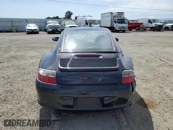 2004 Porsche 911 with VIN WP0BA29944S635185, listed as a Copart auction lot 56973225 with 90,005 mi miles and Salvage title. Bid and sale history available at DreamBid. Image 6.