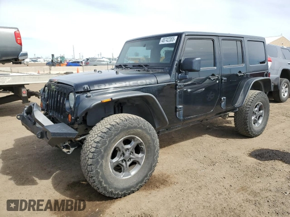 2008 Jeep Wrangler Unlimited Rubicon with VIN 1J4GA69108L501632, listed as a Copart auction lot 48742355 with 156,766 mi miles and Salvage Title. Bid and sale history available at carsss.com. Image 1.