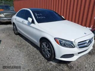 2015 Mercedes-Benz C-Class C 300 Luxury with VIN 55SWF4KB4FU014717, listed as a IAAI auction lot 41606982 with 240,920 mi miles. Bid and sale history available at carsss.com. Image 1.