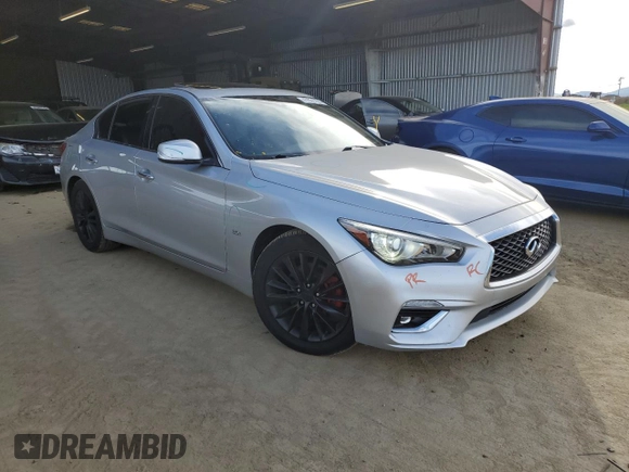2020 Infiniti Q50 3.0t LUXE with VIN JN1EV7AP9LM208230, listed as a Copart auction lot 47831295 with 79,459 mi miles and Salvage Title. Bid and sale history available at carsss.com. Image 4.