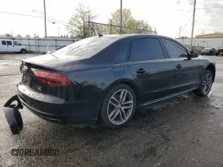 2017 Audi A8 L Sport with VIN WAU43AFD3HN016648, listed as a Copart auction lot 52583745 with 148,562 mi miles and Clean Title. Bid and sale history available at carsss.com. Image 3.