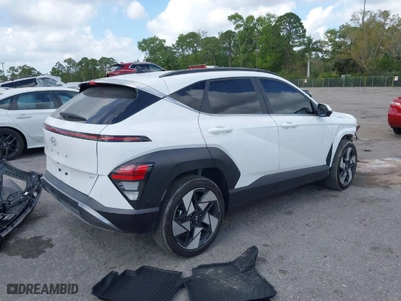 2024 Hyundai Kona Limited with VIN KM8HE3A31RU114220, listed as a IAAI auction lot 41577683 with 11,323 mi miles. Bid and sale history available at carsss.com. Image 4.