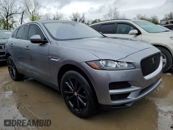 2020 Jaguar F-Pace 25t Prestige with VIN SADCK2FX8LA623683, listed as a Copart auction lot 49636174 with 56,973 mi miles and Salvage title. Bid and sale history available at DreamBid. Image 4.