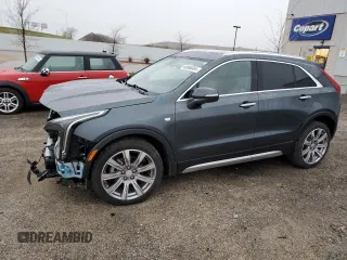 2021 Cadillac XT4 AWD Premium Luxury with VIN 1GYFZDR43MF057481, listed as a Copart auction lot 80966804 with 52,339 mi miles and Salvage Title. Bid and sale history available at carsss.com. Image 1.