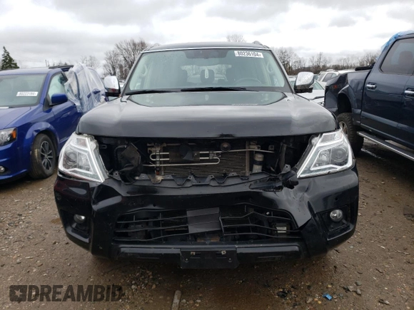 2019 Nissan Armada SV with VIN JN8AY2NC0K9586598, listed as a Copart auction lot 80236104 with 93,313 mi miles and Clean Title. Bid and sale history available at carsss.com. Image 5.