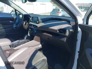 2019 Hyundai Santa Fe Ultimate with VIN 5NMS5CAA0KH067753, listed as a IAAI auction lot 41884396 with 31,343 mi miles and . Bid and sale history available at DreamBid. Image 5.
