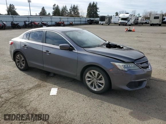 2017 Acura ILX w/Premium Pkg with VIN 19UDE2F77HA012818, listed as a Copart auction lot 46895675 with 106,162 mi miles and Salvage Title. Bid and sale history available at carsss.com. Image 4.