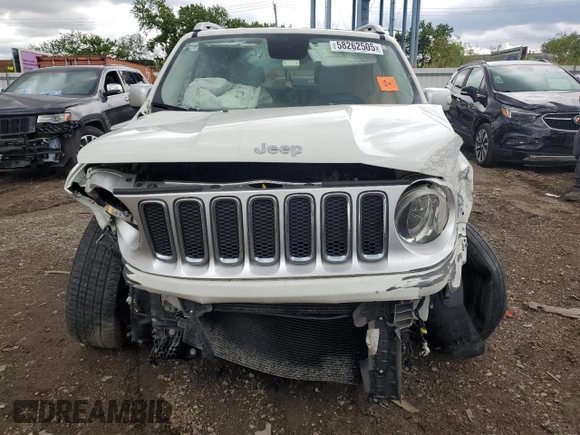2015 Jeep Renegade Limited с VIN ZACCJADT0FPB57319, выставлен на аукционе Copart как лот 58262505 с пробегом Не указан миль и Списание • Salvage title. История ставок и продаж доступна на DreamBid. Изображение 5.