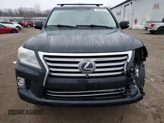 2015 Lexus LX 570 with VIN JTJHY7AX7F4184982, listed as a Copart auction lot 83942454 with 140,524 mi miles and Salvage Title. Bid and sale history available at DreamBid. Image 5.