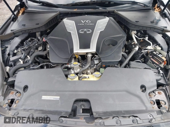 2018 Infiniti Q50 Red Sport 400 with VIN JN1FV7AR4JM481806, listed as a IAAI auction lot 40968949 with 80,924 mi miles and . Bid and sale history available at DreamBid. Image 10.