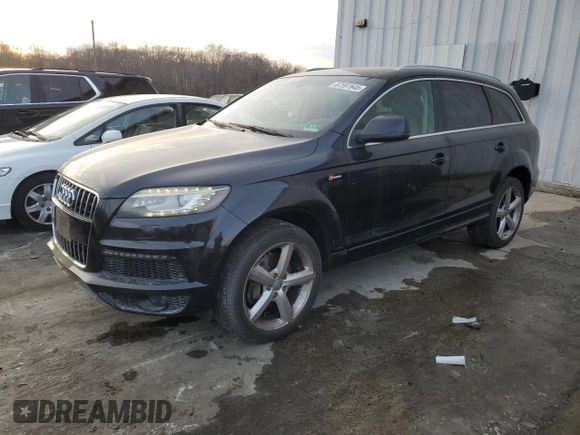 2011 Audi Q7 S line with VIN WA1DGAFE0BD002102, listed as a Copart auction lot 87597645 with 101,717 mi miles and Clean title. Bid and sale history available at DreamBid. Image 1.