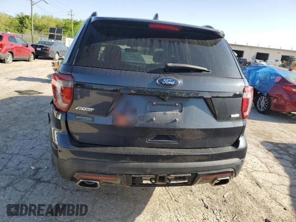 2017 Ford Explorer Sport with VIN 1FM5K8GT2HGD82948, listed as a Copart auction lot 57277915 with 93,594 mi miles and Clean title. Bid and sale history available at DreamBid. Image 6.