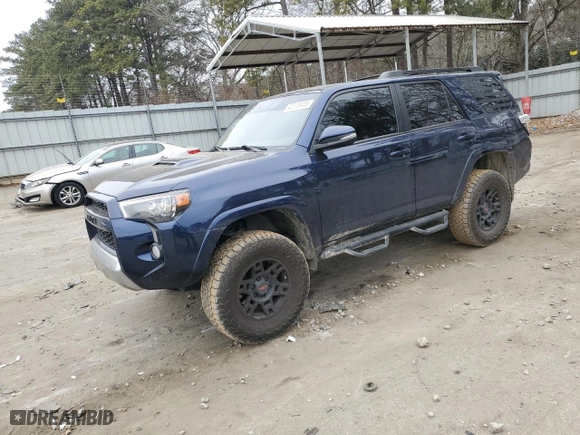 2019 Toyota 4Runner SR5 with VIN JTEBU5JR7K5695831, listed as a Copart auction lot 42118455 with 93,693 mi miles and Salvage Title. Bid and sale history available at carsss.com. Image 1.