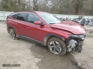 2025 Hyundai Tucson SEL with VIN 5NMJB3DE0SH487614, listed as a Copart auction lot 86135364 with 3,241 mi miles and Salvage Title. Bid and sale history available at carsss.com. Image 4.