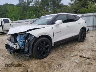 2019 Chevrolet Blazer RS z VIN 3GNKBJRS7KS640321, wystawiony jako Copart lot #56576665 z przebiegiem 117 005 mil mil oraz Szkoda całkowita • Salvage title. Historia ofert i sprzedaży dostępna na DreamBid. Obrazek 1.