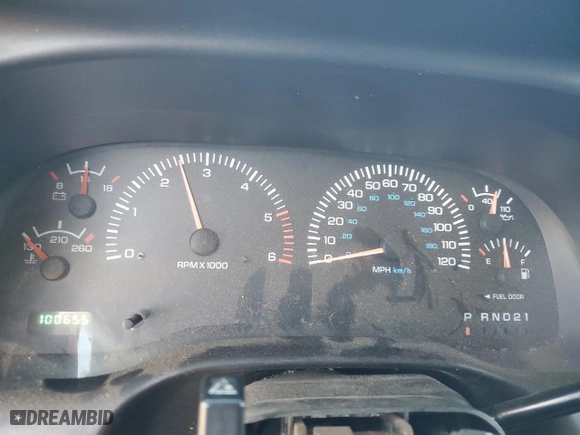 1999 Dodge Ram 1500 with VIN 3B7HC13Z5XM535312, listed as a Copart auction lot 42908595 with 100,655 mi miles and Salvage Title. Bid and sale history available at carsss.com. Image 9.