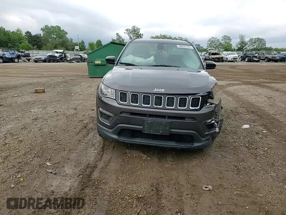 2018 Jeep Compass Sport с VIN 3C4NJDABXJT320991, выставлен на аукционе Copart как лот 58639125 с пробегом Не указан миль и Списание • Salvage title. История ставок и продаж доступна на DreamBid. Изображение 13.
