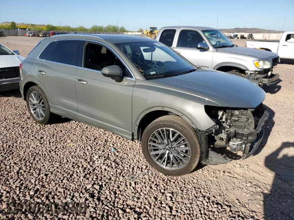 2022 Audi Q3 Premium with VIN WA1AUCF38N1023856, listed as a Copart auction lot 54484245 with 36,161 mi miles and Salvage Title. Bid and sale history available at DreamBid. Image 4.