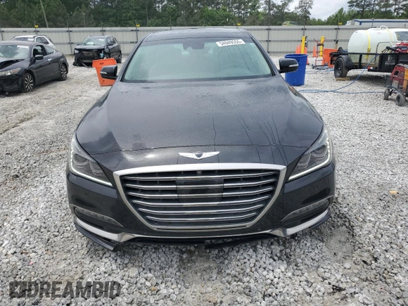 2018 Genesis G80 3.8L with VIN KMHGN4JE4JU268346, listed as a Copart auction lot 54949555 with 88,503 mi miles and Salvage title. Bid and sale history available at DreamBid. Image 5.