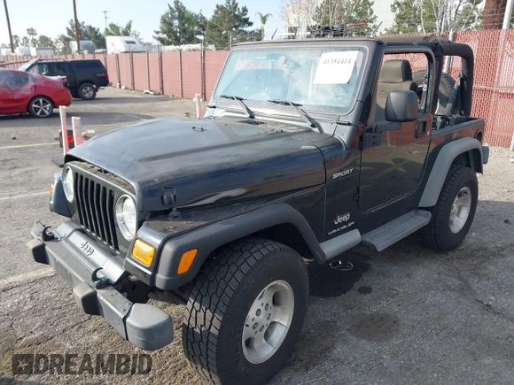 2003 Jeep Wrangler Sport with VIN 1J4FA49S23P328867, listed as a IAAI auction lot 41354414 with 96,703 mi miles. Bid and sale history available at carsss.com. Image 17.