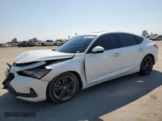 2023 Acura Integra w/A-Spec Technology Package with VIN 19UDE4H68PA024975, listed as a Copart auction lot 62001124 with 34,200 mi miles and Salvage Title. Bid and sale history available at carsss.com. Image 1.