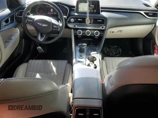 2019 Genesis G70 Advanced with VIN KMTG34LA4KU012313, listed as a Copart auction lot 47349625 with 158,507 mi miles and Salvage title. Bid and sale history available at DreamBid. Image 8.