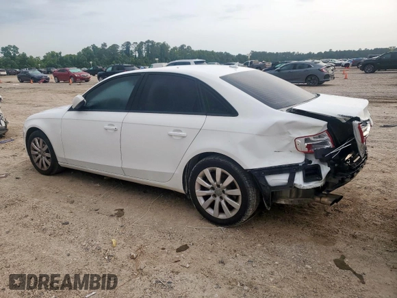 2013 Audi A4 Premium с VIN WAUAFAFL4DA197374, выставлен на аукционе Copart как лот 58561765 с пробегом 118 832 миль миль и Чистый • Clean title. История ставок и продаж доступна на DreamBid. Изображение 2.