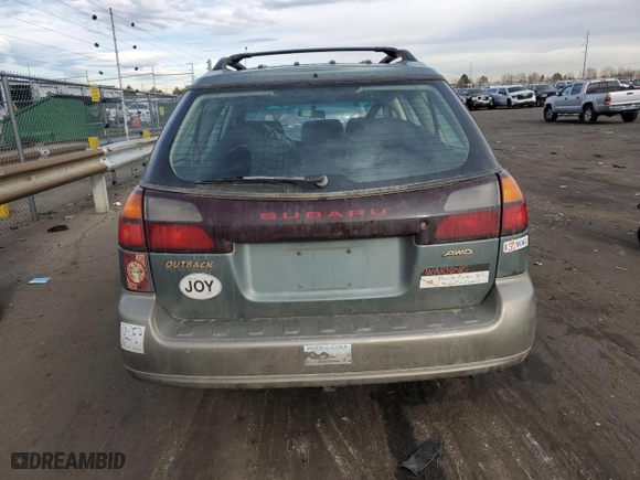 2001 Subaru Legacy Wagon Outback w/RB Equip with VIN 4S3BH665817613869, listed as a Copart auction lot 85157244 with 192,848 mi miles and Clean Title. Bid and sale history available at carsss.com. Image 6.