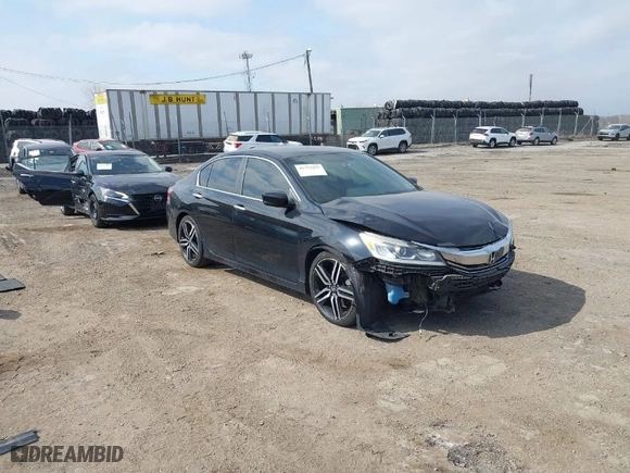 2016 Honda Accord Sedan Sport with VIN 1HGCR2F5XGA104728, listed as a IAAI auction lot 41794259 with 122,081 mi miles. Bid and sale history available at carsss.com. Image 1.