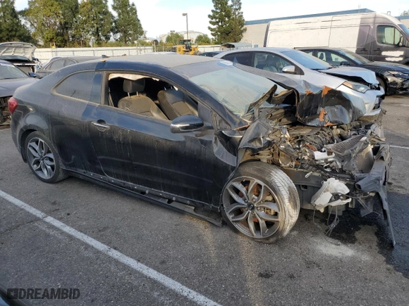 2016 Kia Forte Koup SX with VIN KNAFZ6A32G5605322, listed as a Copart auction lot 85311444 with 102309 miles and Salvage Title. Bid and sale history available at carsss.com. Image 4.