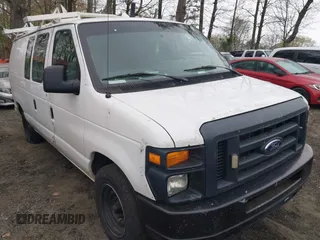 2011 Ford Econoline Cargo Commercial with VIN 1FTNE1EW6BDB00156, listed as a IAAI auction lot 41929503 with 258,559 mi miles. Bid and sale history available at carsss.com. Image 1.