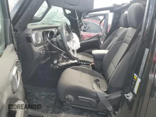 2022 Jeep Wrangler Unlimited Sahara Altitude with VIN 1C4HJXEG0NW241043, listed as a Copart auction lot 75556664 with Not provided miles and Salvage title. Bid and sale history available at DreamBid. Image 7.