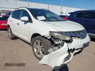 2011 Nissan Murano SL with VIN JN8AZ1MU6BW052055, listed as a IAAI auction lot 41652501 with 233,844 mi miles and . Bid and sale history available at carsss.com. Image 1.