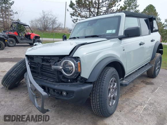 2024 Ford Bronco Big Bend with VIN 1FMDE7BH7RLA97347, listed as a IAAI auction lot 41995797 with 2,106 mi miles and . Bid and sale history available at DreamBid. Image 18.