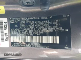 2014 Toyota Sienna XLE with VIN 5TDYK3DC5ES451965, listed as a IAAI auction lot 41879334 with 145,114 mi miles and . Bid and sale history available at DreamBid. Image 9.