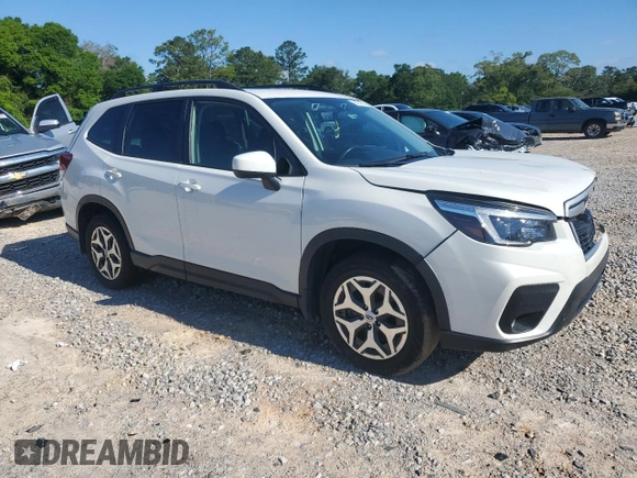 2021 Subaru Forester Premium with VIN JF2SKAFC3MH544057, listed as a Copart auction lot 56749215 with 56,890 mi miles and Salvage title. Bid and sale history available at DreamBid. Image 4.