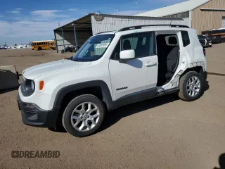 2018 Jeep Renegade Latitude z VIN ZACCJBBB8JPH03734, wystawiony jako Copart lot #53049595 z przebiegiem 47 335 mil mil oraz Szkoda całkowita • Salvage title. Historia ofert i sprzedaży dostępna na DreamBid. Obrazek 1.