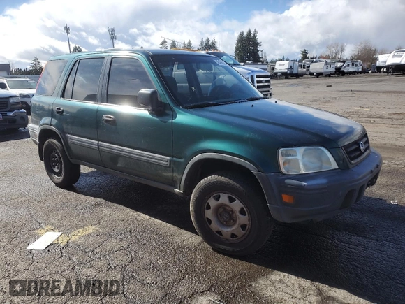 2001 Honda CR-V LX with VIN JHLRD18491C004527, listed as a Copart auction lot 48458365 with 260,455 mi miles and Salvage Title. Bid and sale history available at carsss.com. Image 4.