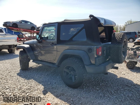 2016 Jeep Wrangler Sport with VIN 1C4AJWAG1GL288068, listed as a Copart auction lot 54255485 with 56,385 mi miles and Non Repairable. Bid and sale history available at carsss.com. Image 2.
