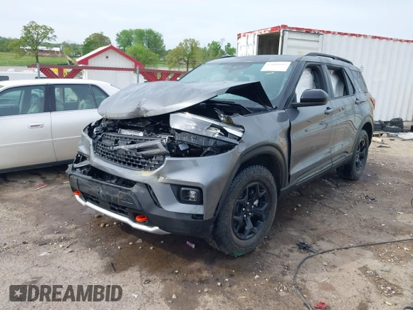 2023 Ford Explorer Timberline z VIN 1FMSK8JH1PGB87848, wystawiony jako IAAI lot #42099995 z przebiegiem 28 456 mil mil oraz . Historia ofert i sprzedaży dostępna na DreamBid. Obrazek 17.